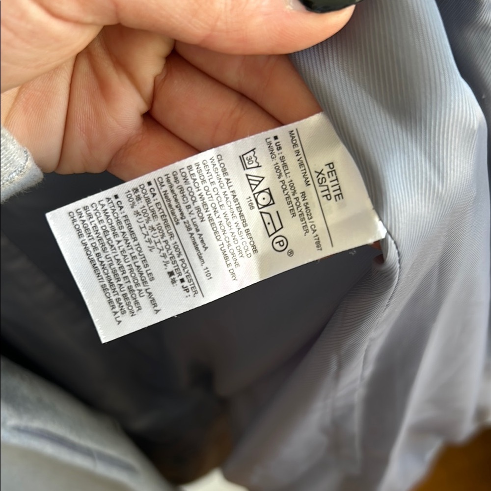 Banana Republic | Petite Grey Full Length Coat - Picture 4 of 8